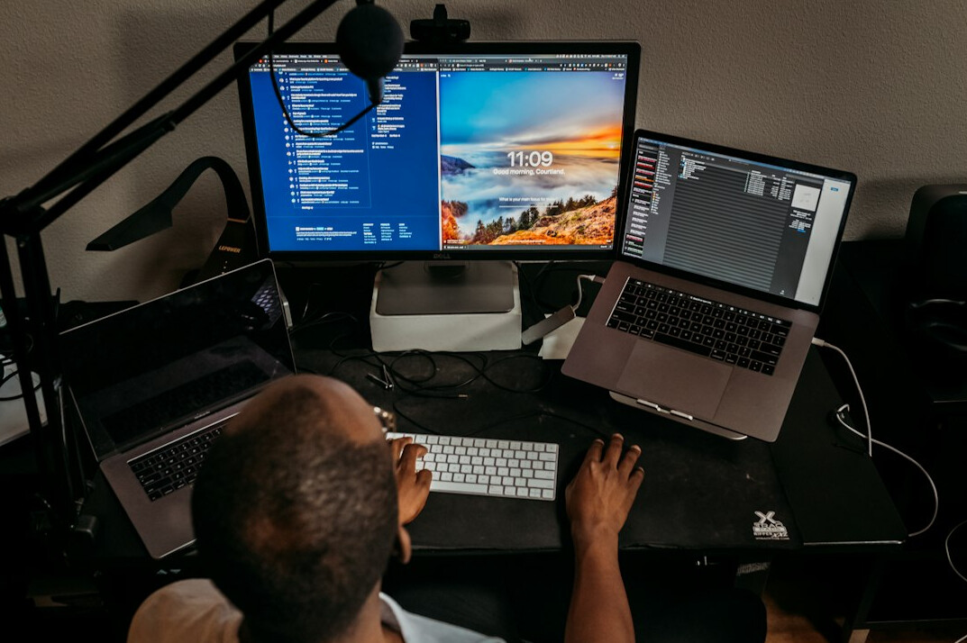 experienced programmer at desk