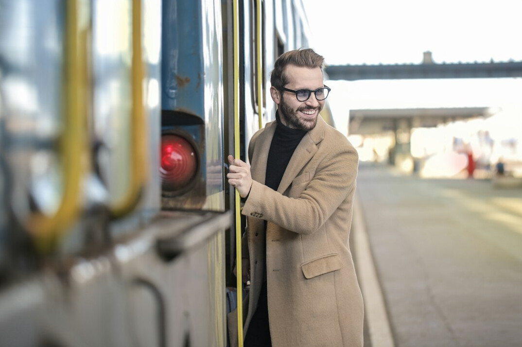 Portrait of a smiling bearded Croatian man with glasses in his thirties